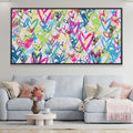 Drawn Hearts Canvas Art Clock Canvas