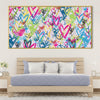 Drawn Hearts Canvas Art Clock Canvas