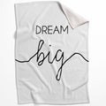 Dream Big A Blanket Blanket 75 x 100cm Clock Canvas