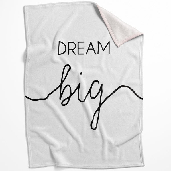Dream Big A Blanket Blanket 75 x 100cm Clock Canvas