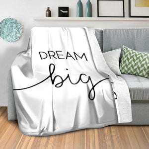 Dream Big A Blanket Blanket Clock Canvas