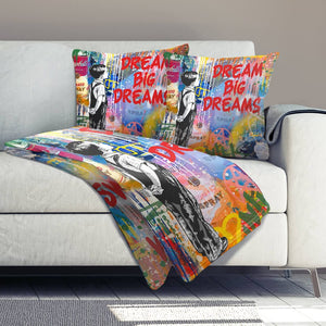 Dream Big Dreams Dream Home Bundle Bundle 2 Cushions & 1 Blanket Clock Canvas