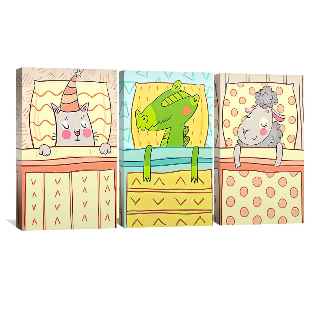 Dreamland Buddies Canvas Art Clock Canvas