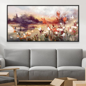 Dreamscape Meadow Canvas Art 20 x 10in / Canvas Clock Canvas