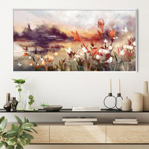 Dreamscape Meadow Canvas Art Clock Canvas