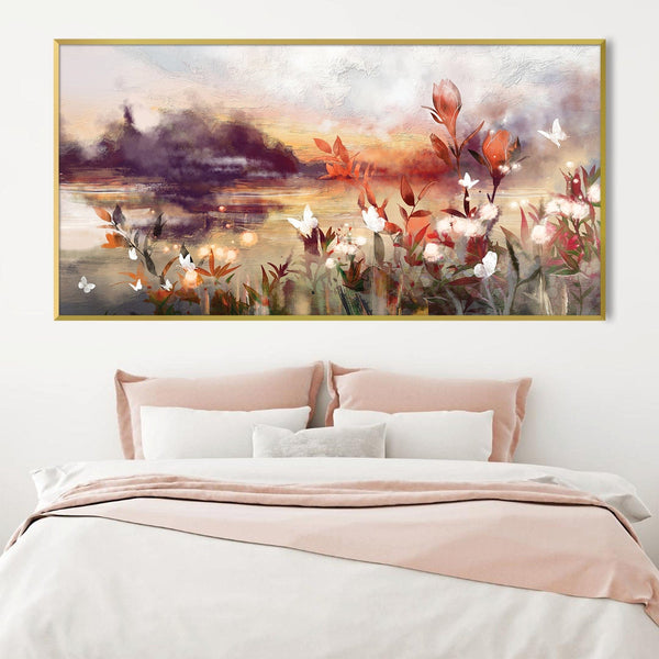 Dreamscape Meadow Canvas Art Clock Canvas