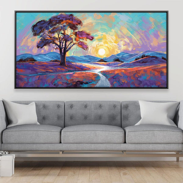 Dreamscape Path Canvas Art 20 x 10in / Canvas Clock Canvas