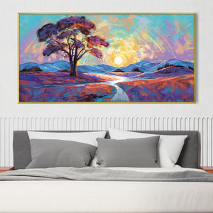 Dreamscape Path Canvas Art Clock Canvas