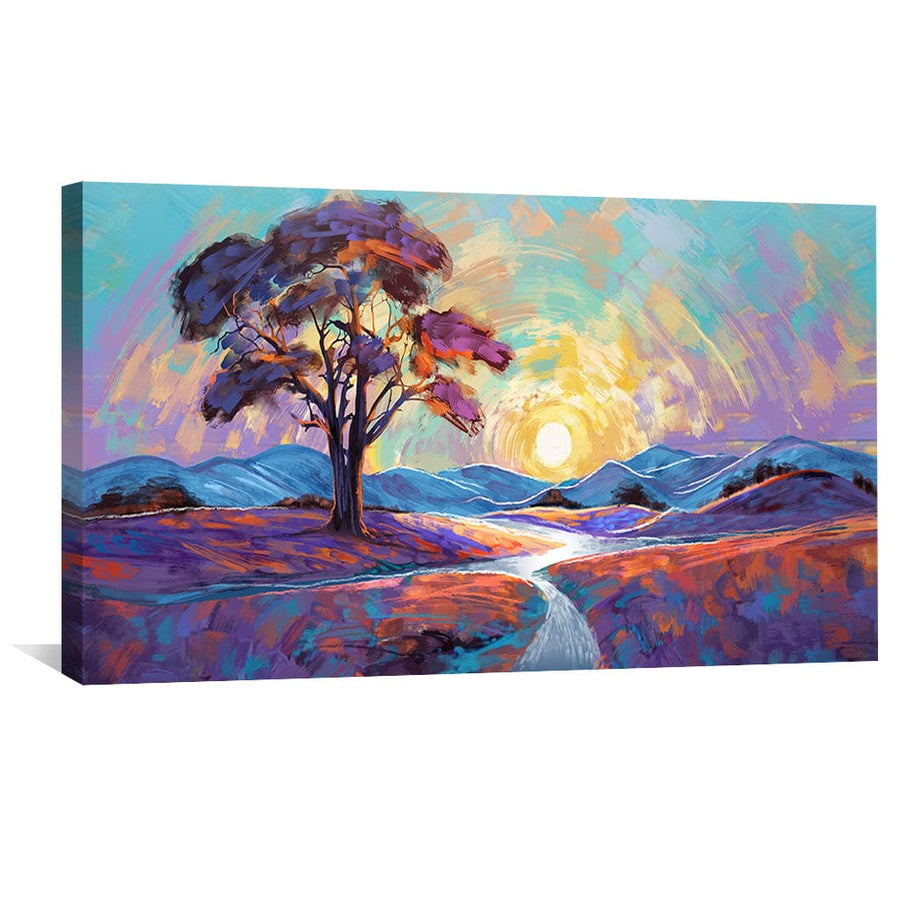 Dreamscape Path Canvas Art Clock Canvas