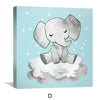 Dreamy Tuskers Canvas Art Clock Canvas