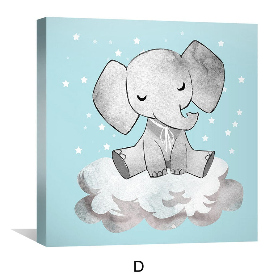 Dreamy Tuskers Canvas Art Clock Canvas