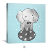 Dreamy Tuskers Canvas Art Clock Canvas