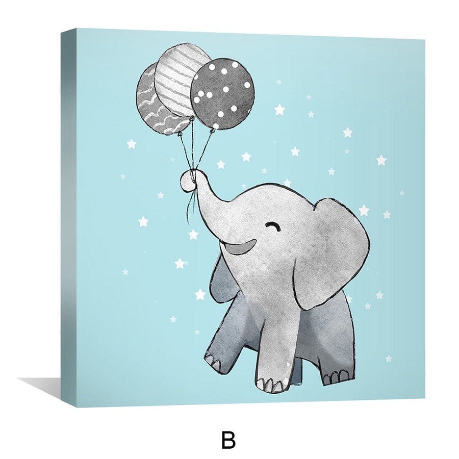 Dreamy Tuskers Canvas Art Clock Canvas