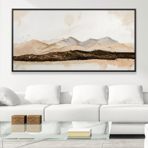 Drifted Plains Canvas Art 20 x 10in / Canvas Clock Canvas