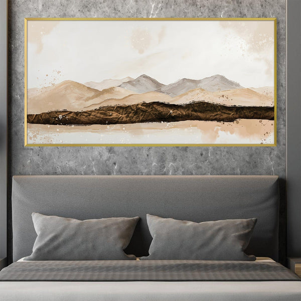 Drifted Plains Canvas Art Clock Canvas
