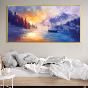 Drifting Dawn Canvas Art Clock Canvas