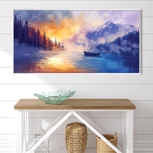 Drifting Dawn Canvas Art Clock Canvas