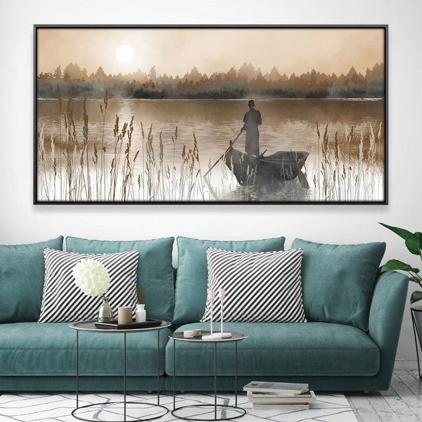 Drifting into the Dusk Canvas Art 20 x 10in / Canvas Clock Canvas