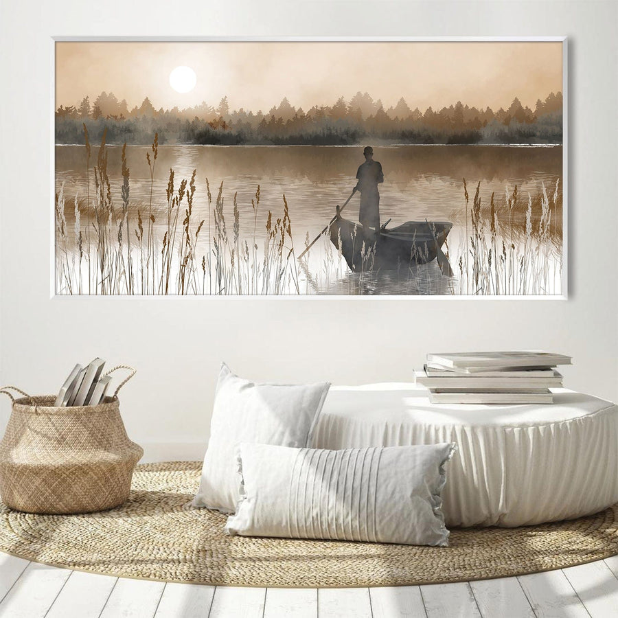 Drifting into the Dusk Canvas Art Clock Canvas