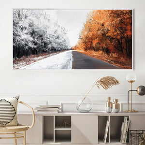 Duality of Nature Canvas Art Clock Canvas