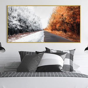 Duality of Nature Canvas Art Clock Canvas