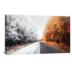 Duality of Nature Canvas Art Clock Canvas