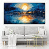 Dusk on the Waterfront Canvas Art Clock Canvas