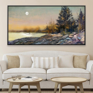 Dusk Shores Canvas Art 20 x 10in / Canvas Clock Canvas