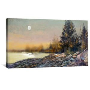 Dusk Shores Canvas Art Clock Canvas