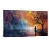 Dusks Palette Canvas Art Clock Canvas