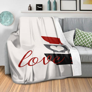 Eat Drink Love C Blanket Blanket Clock Canvas
