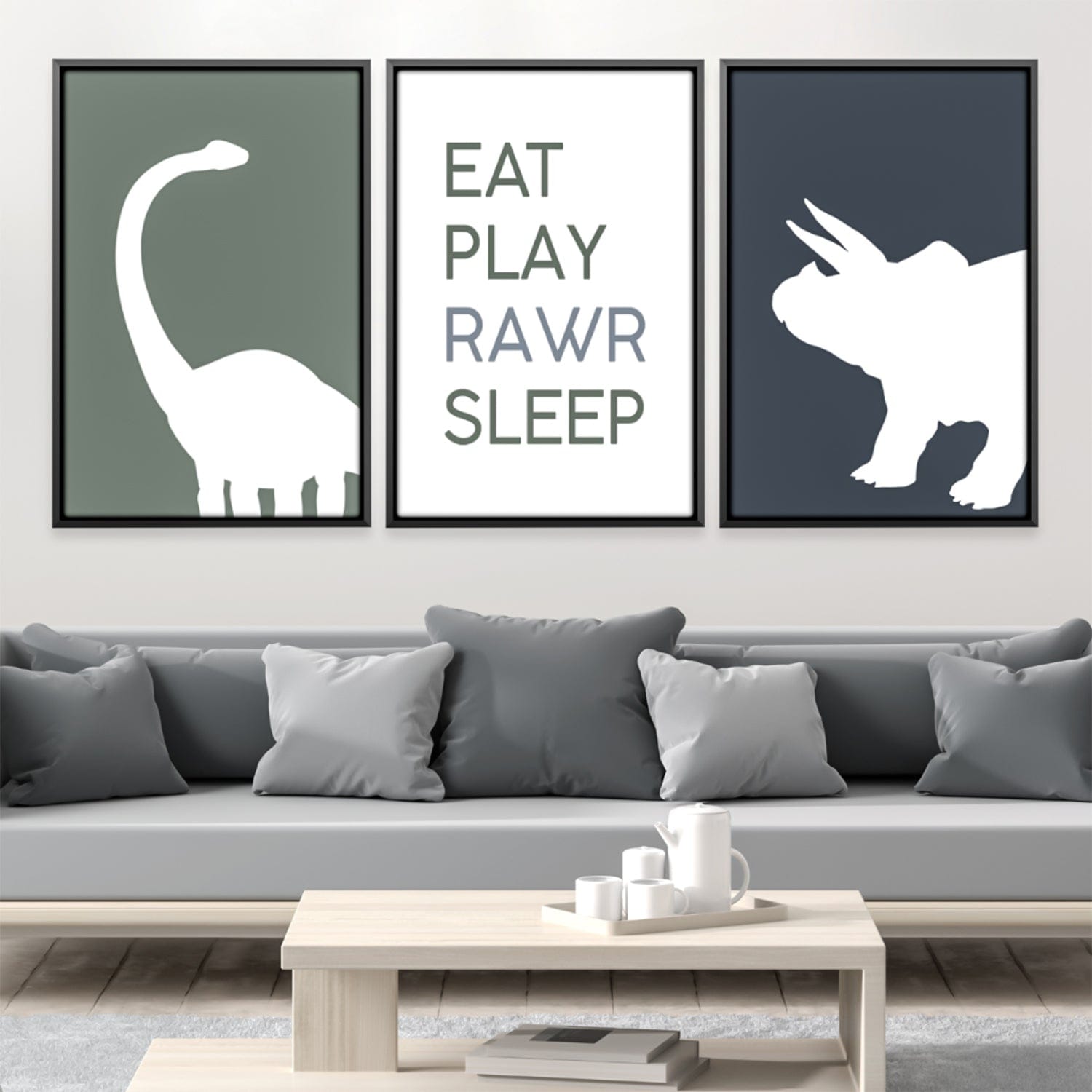 Eat Play Rawr Sleep Canvas product thumbnail