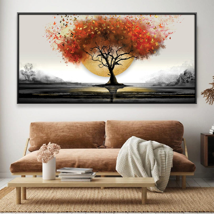 Eclipsed Dawn Canvas Art Clock Canvas