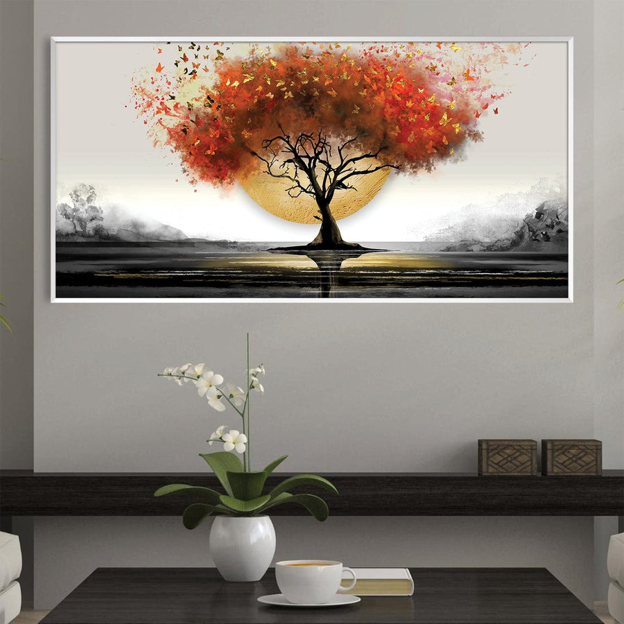 Eclipsed Dawn Canvas Art Clock Canvas