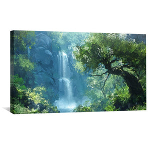 Eden's Sanctuary Canvas Art Clock Canvas