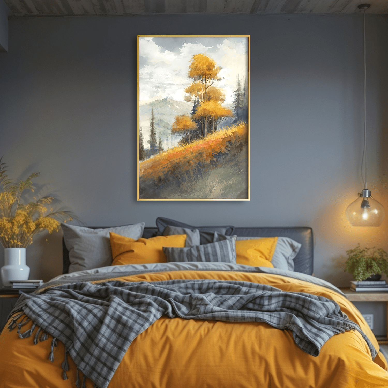 Edge of Fall Canvas Art Clock Canvas