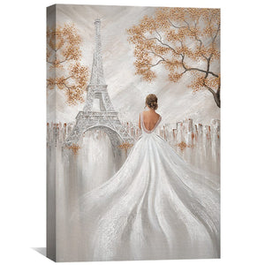 Eiffel Elegance Canvas Art Clock Canvas