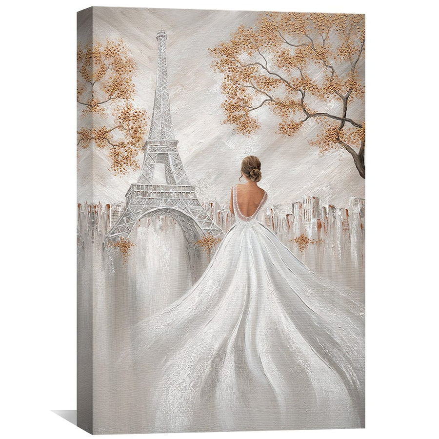 Eiffel Elegance Canvas Art Clock Canvas