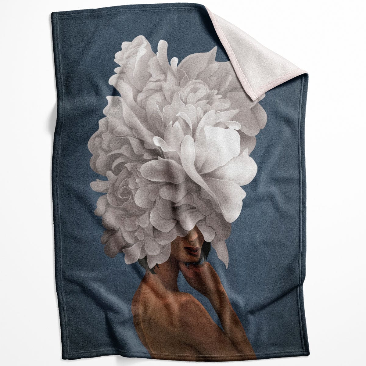 Elegant Woman A Blanket Blanket 75 x 100cm Clock Canvas