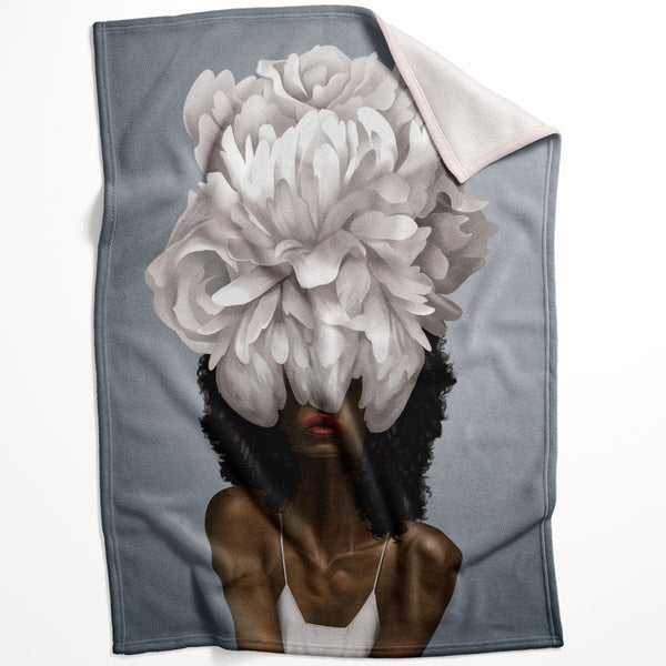 Elegant Woman B Blanket Blanket 75 x 100cm Clock Canvas