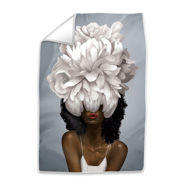 Elegant Woman B Easy Build Frame Art Fabric Print Only / 24 x 36in Clock Canvas