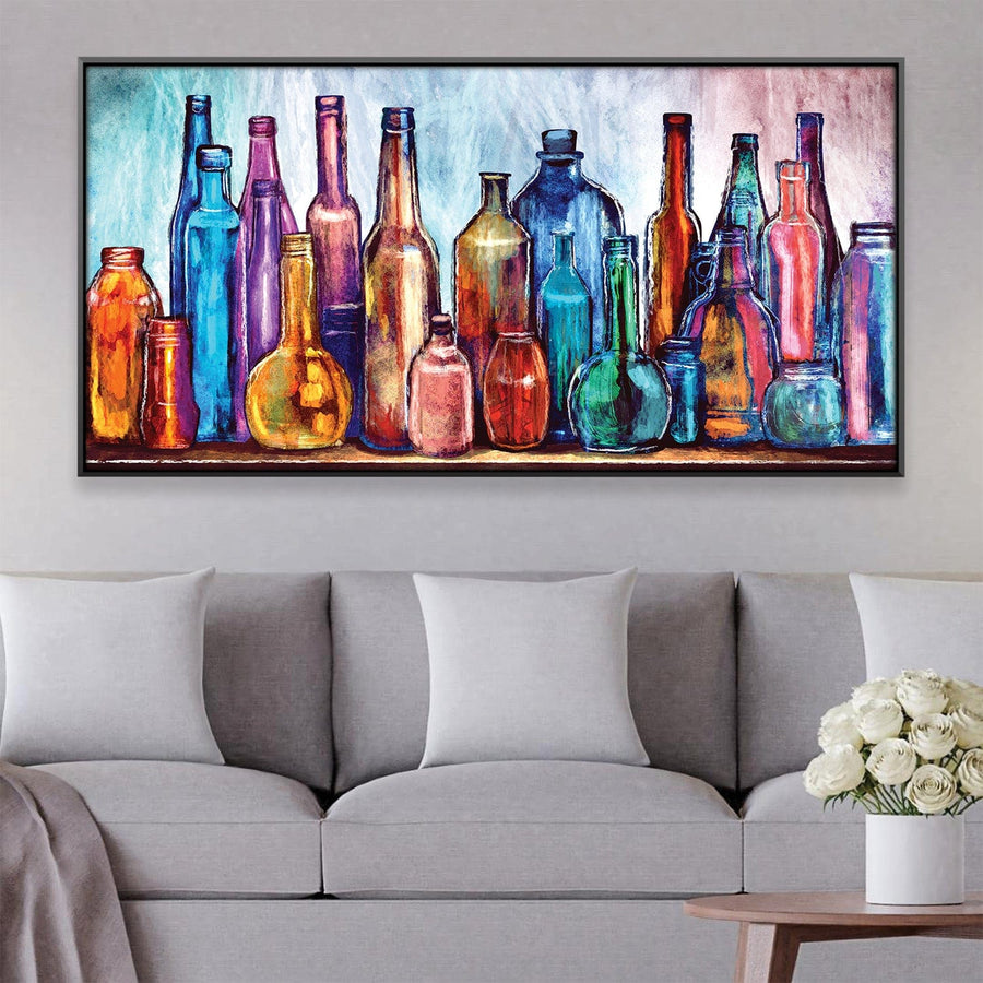 Elixir of Hues Canvas Art Clock Canvas