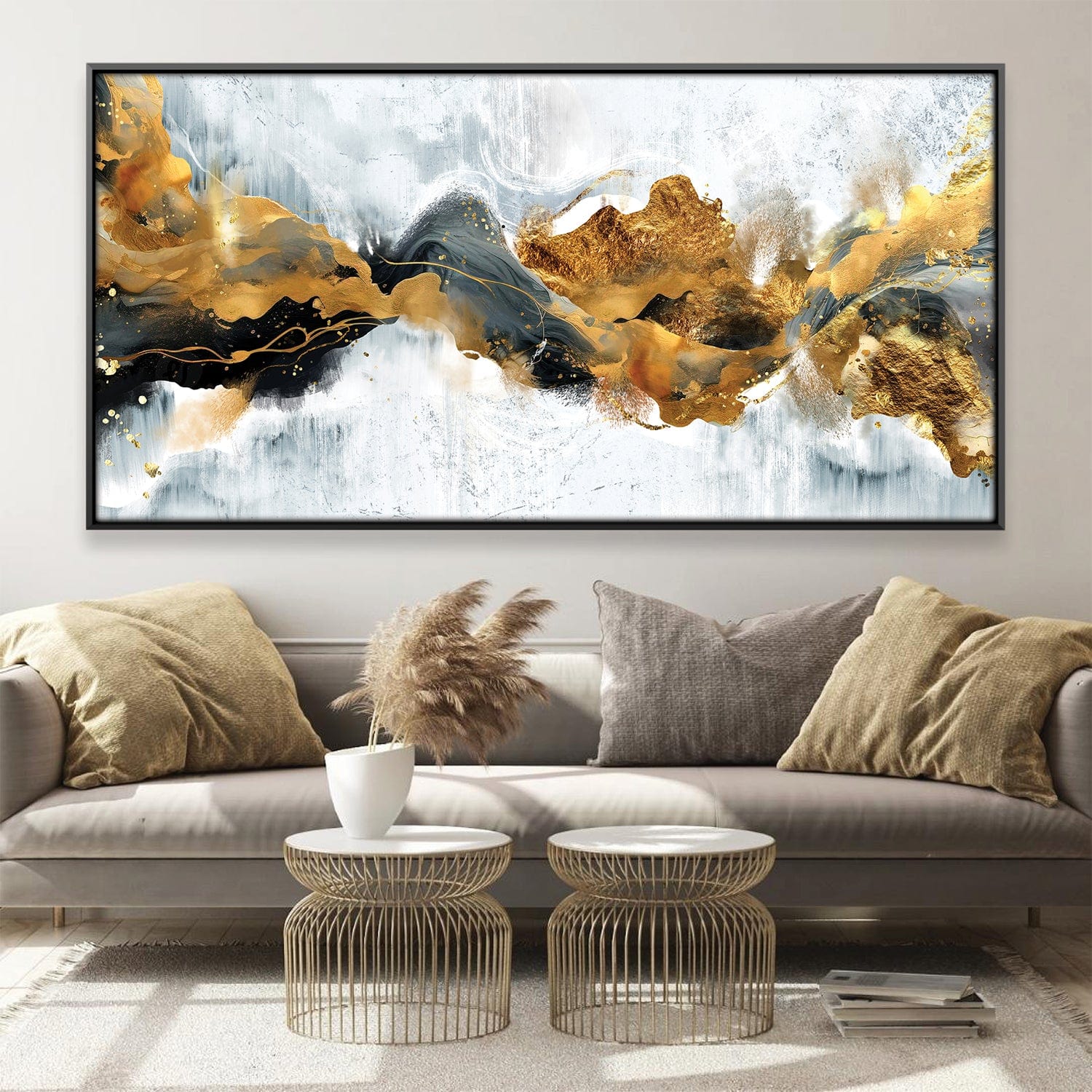 Elysian Currents Canvas Art Clock Canvas