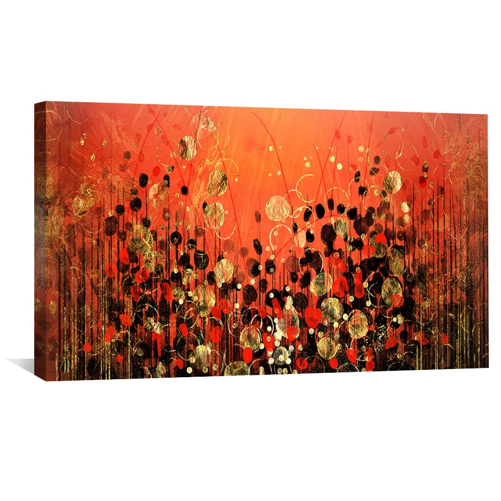 Ember Serenade Canvas Art Clock Canvas