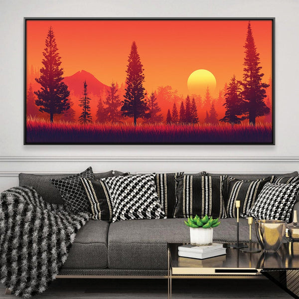 Ember Skies Canvas Art 20 x 10in / Canvas Clock Canvas