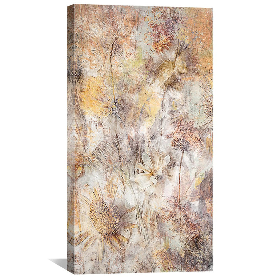 Embraceful Flowers Canvas Art Clock Canvas