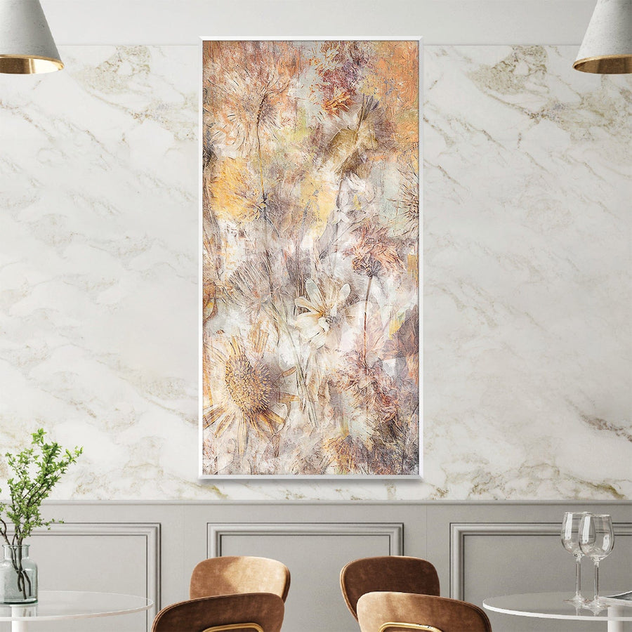 Embraceful Flowers Canvas Art Clock Canvas