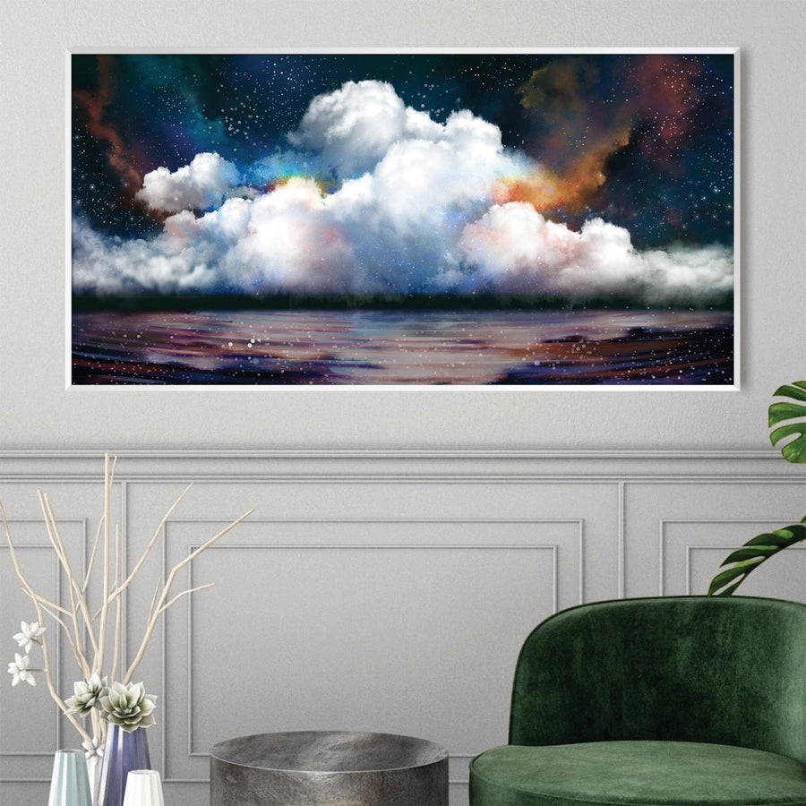Embraceful Horizon Canvas Art Clock Canvas