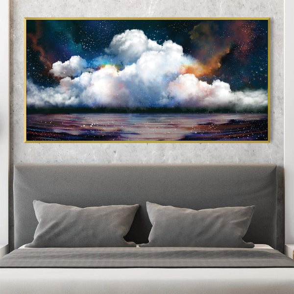 Embraceful Horizon Canvas Art Clock Canvas