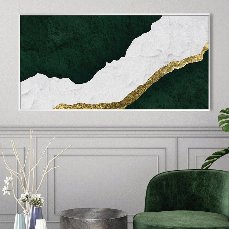Emerald Layer Canvas Art Clock Canvas